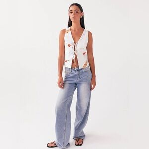 PEPPERMAYO Tina Linen Vest Top - Banchetto